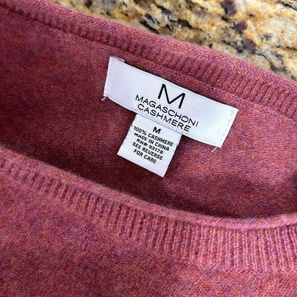 Magaschoni 100% Cashmere Crew Neck Pullover Sweater Size M - Picture 5 of 8